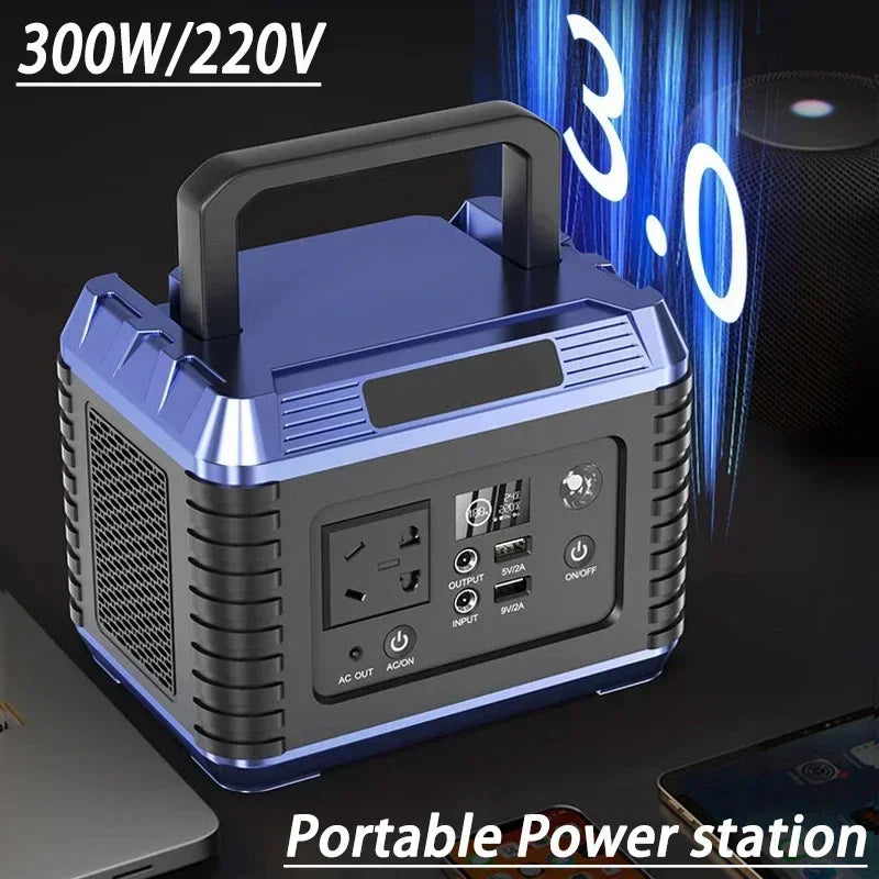 220V 32000mAh Portable Power Bank Charging Station 300W Emergency Outdoor Storage Power Supply Camping RV Multi-function USB WardBoyzPROShop