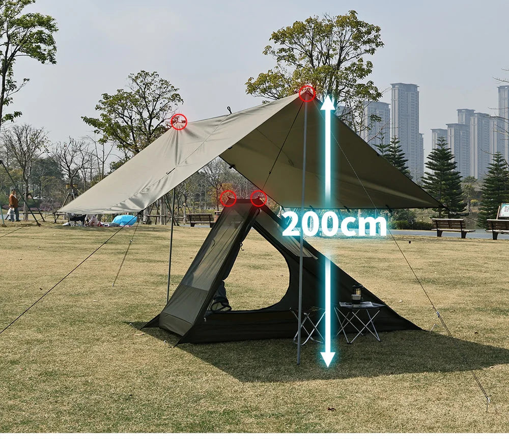 Airy Mesh Tent 1 Person Ultralight Tent Quick Setup Backpacking Shelter Breathable Mosquito Proof for Camping and Trekking WardBoyzPROShop