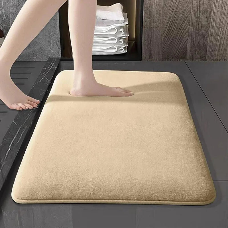 Bathroom Non-slip Water Absorbent Mat Soft Comfortable Shower Floor Rug Anti-slip Foot Pad For Household Toilet Bath Shower Room
