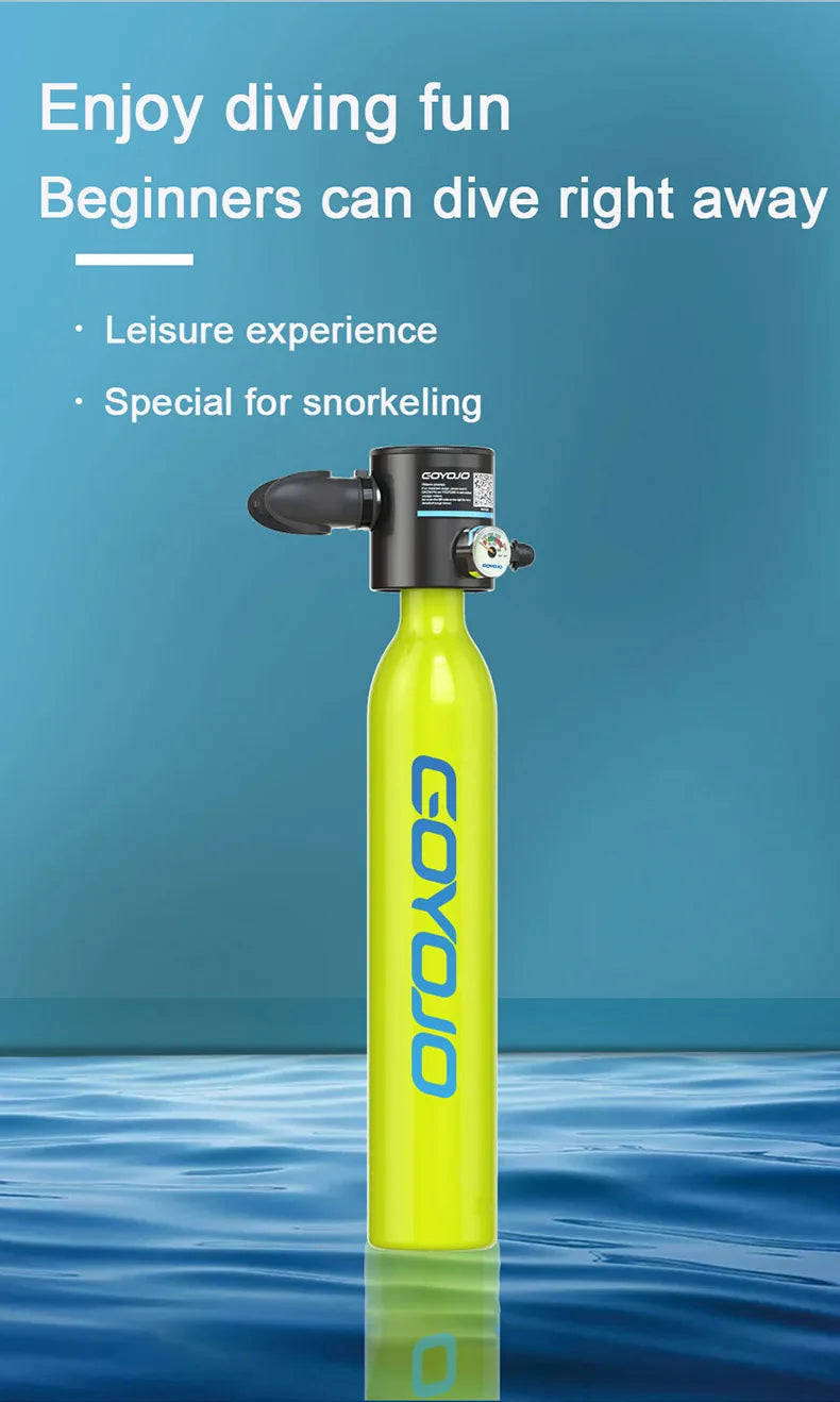 Mini Scuba Tank Diving Equipment Underwater Diving Cylinder Inflator 0.5L Outdoor Oxygen Tank 5-10 Minutes Spearfishing WardBoyzPROShop