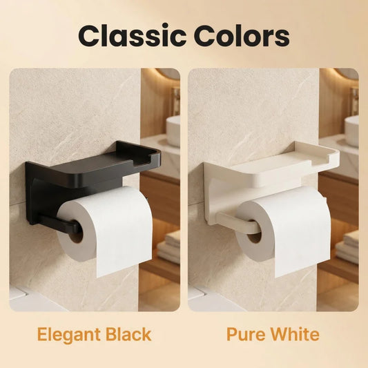 Tissue Box Storage Rack, Wall-Mounted Bathroom Toilet Paper Holder, Roll Paper Rack, Simple Bathroom Storage