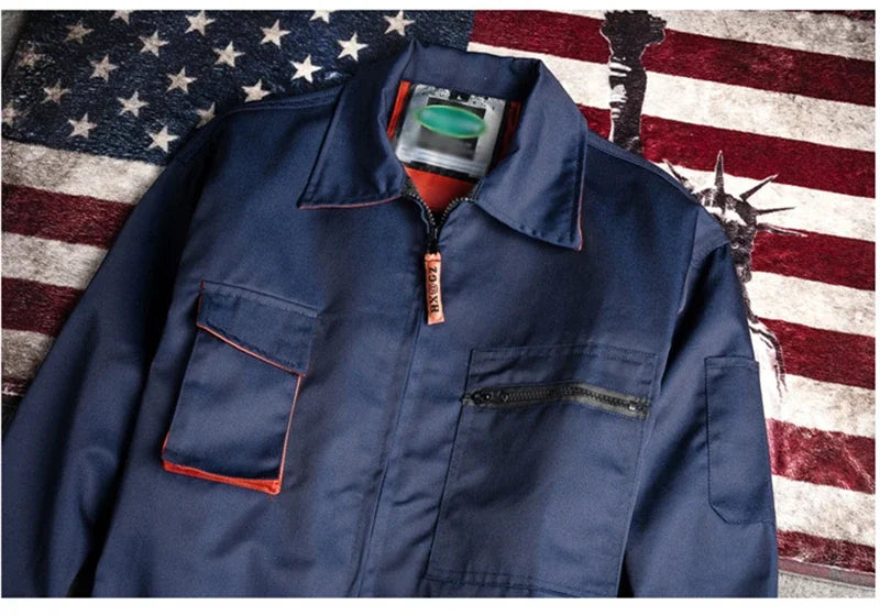 New Work Overall Uniform Men Women Working Coveralls Welding Suit Car Repair Workshop Mechanic Plus Size Clothes