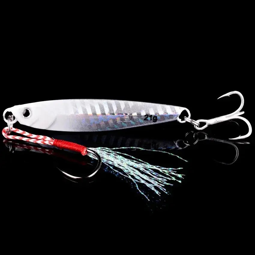 5pcs Metal Jig Fishing Lure Weights 10g-40g Trolling Hard Bait Bass Fishing Bait Tackle Trout Jigging Lure Jigs Saltwater Lures WardBoyzPROShop