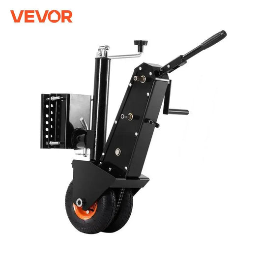 VEVOR 500lbs Tongue Boat Trailer Dolly 13in-23.2in Height Adjustable Manual or Electric Wrench Drive RVs Mover for Cargo Moving WardBoyzPROShop