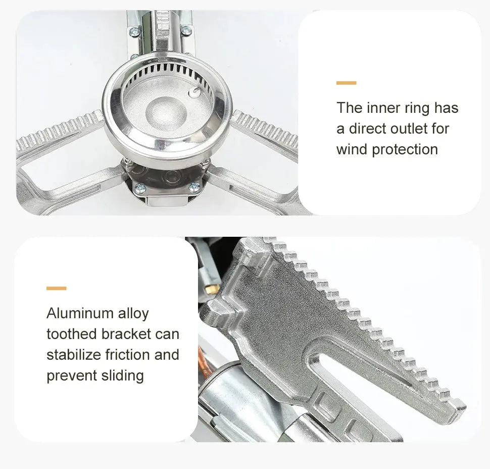 Camping Gas Stove 2670W Portable Folding Cassette Gas Burner Outdoor Picnic Travel Cooking Grill Cooker Heating System WardBoyzPROShop