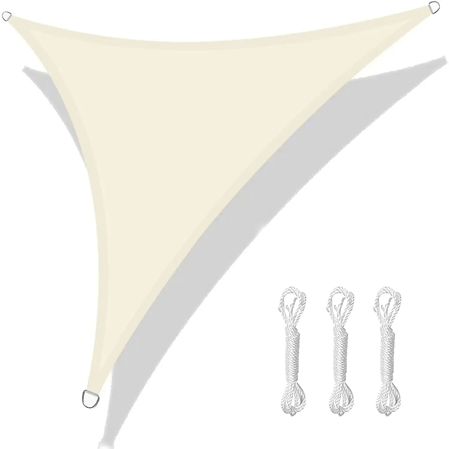 5/3.6/3/2M Triangle Shade Sail Waterproof Sunshade Sail Canopy 98%UV Block Awning with Free Rope for Garden Patio Pergola Gazebo WardBoyzPROShop