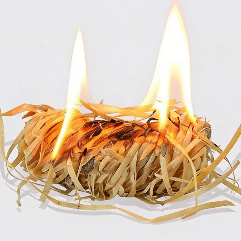 BBQ Charcoal Fire Starter Waxed Wood Kindling Sticks Easy to Light Natural Fire Starter for Camping Fireplace Outdoor Cooking
