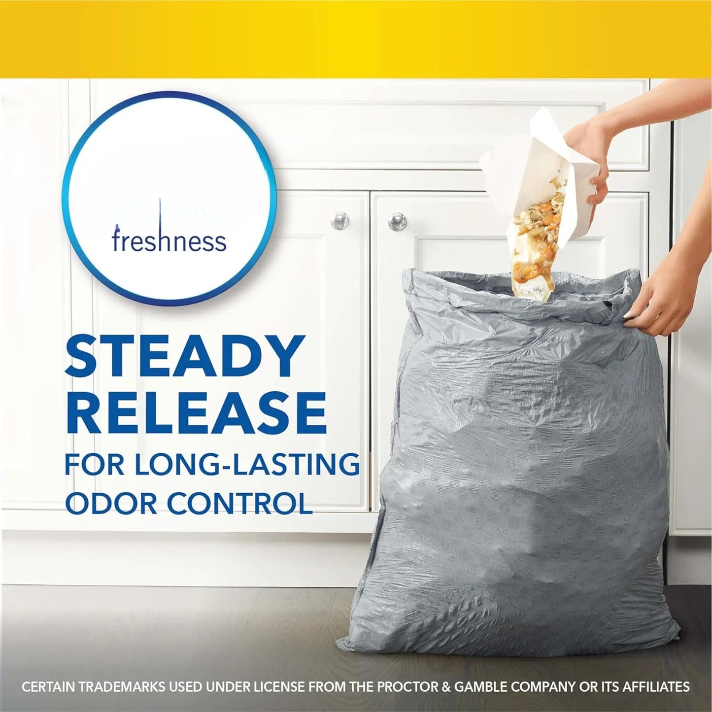 High kitchen drawstring trash bags - Stink Shield 13 gallon white trash bags, 110