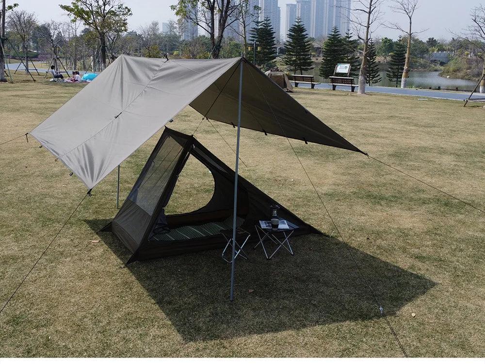 Airy Mesh Tent 1 Person Ultralight Tent Quick Setup Backpacking Shelter Breathable Mosquito Proof for Camping and Trekking WardBoyzPROShop
