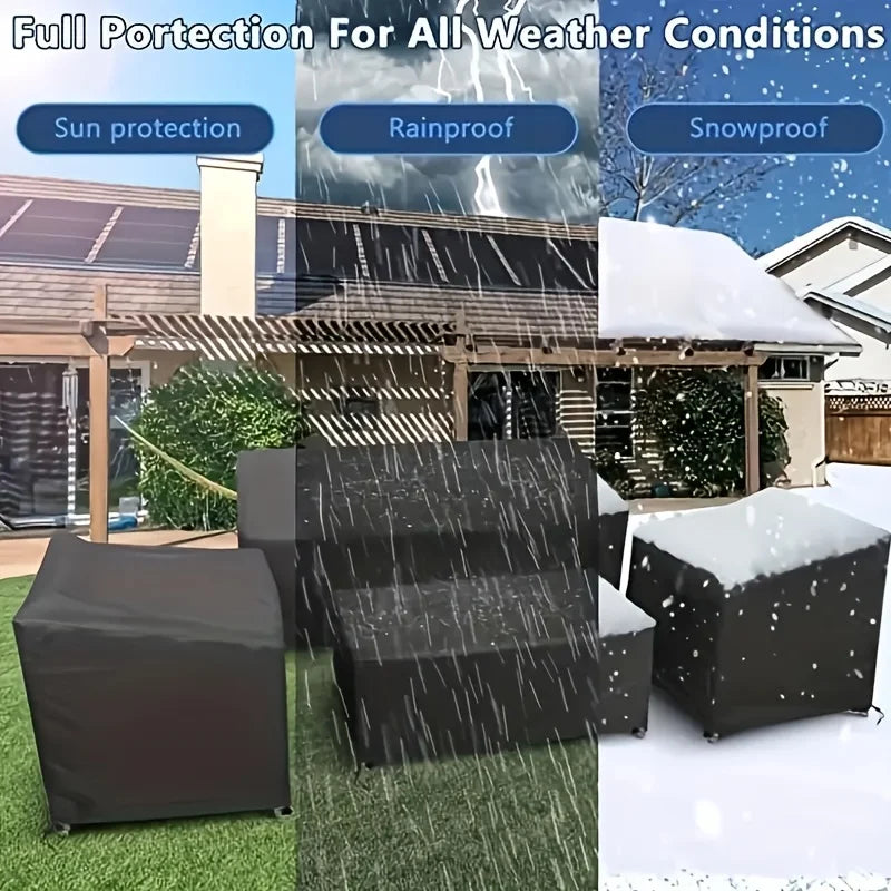 4 Piece/set of Terrace Furniture Cover - Durable Oxford Fabric Material for Living Room, Patio, Balcony and Terrace Furniture