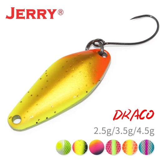 Jerry Draco Micro Spoon Trout Lures UL UV Colors Ultralight Fishing Tackle Freshwater Artificial Bait WardBoyzPROShop