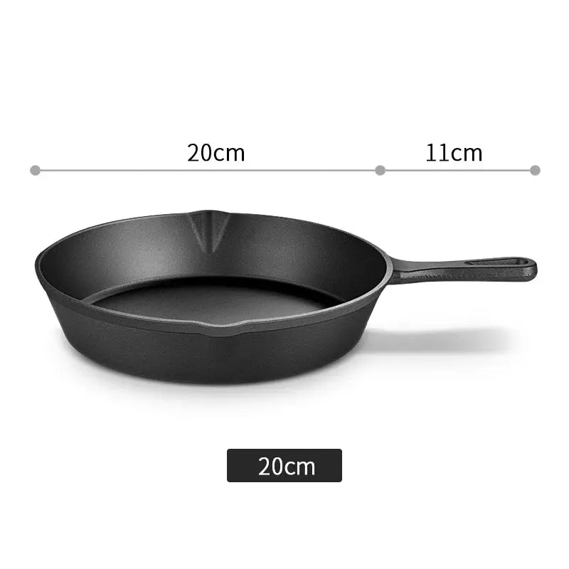 14/16/20cm Cast Iron Frying Pan,Non-stick Skillet Kitchen Fry Pot,Breakfast Pan Omelette  pancake pan,Induction Cooking Cookware WardBoyzPROShop