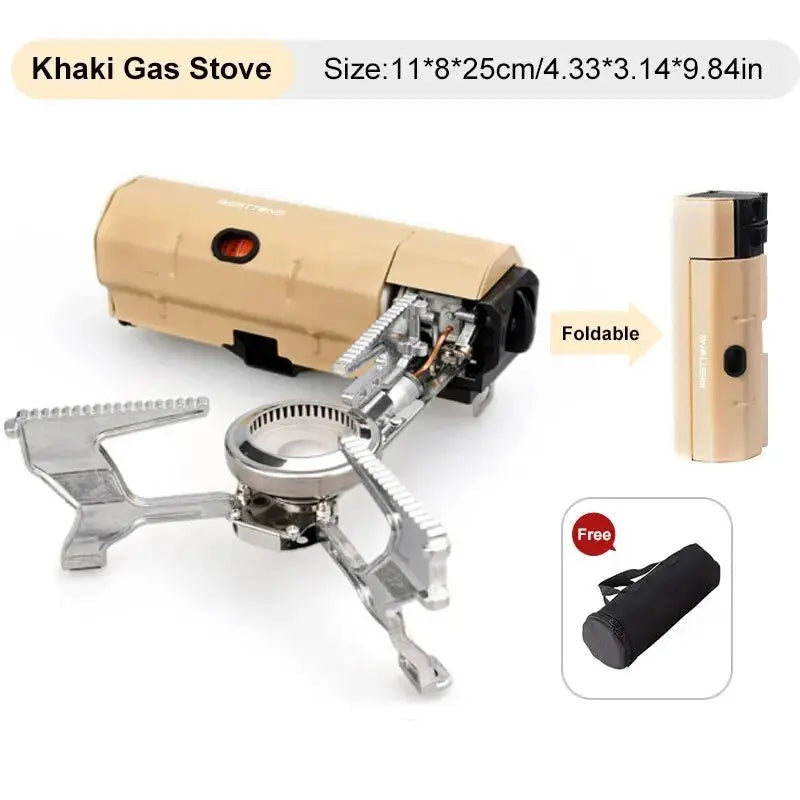 Camping Gas Stove 2670W Portable Folding Cassette Gas Burner Outdoor Picnic Travel Cooking Grill Cooker Heating System WardBoyzPROShop