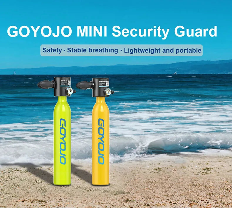 Mini Scuba Tank Diving Equipment Underwater Diving Cylinder Inflator 0.5L Outdoor Oxygen Tank 5-10 Minutes Spearfishing WardBoyzPROShop
