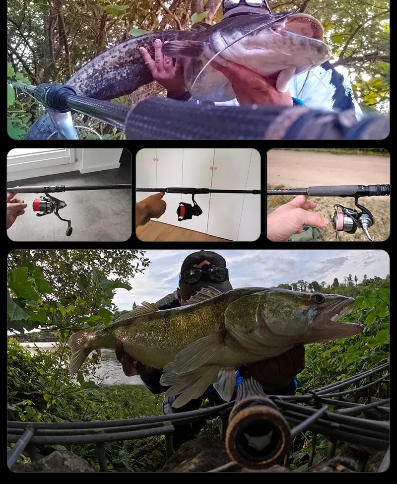 PURELURE NEW DANCE 10FT Spinning Rod For Bass High Carbon Long Throwing Fishing Rod In FUJI Accessories, Plus Spinning Reel
