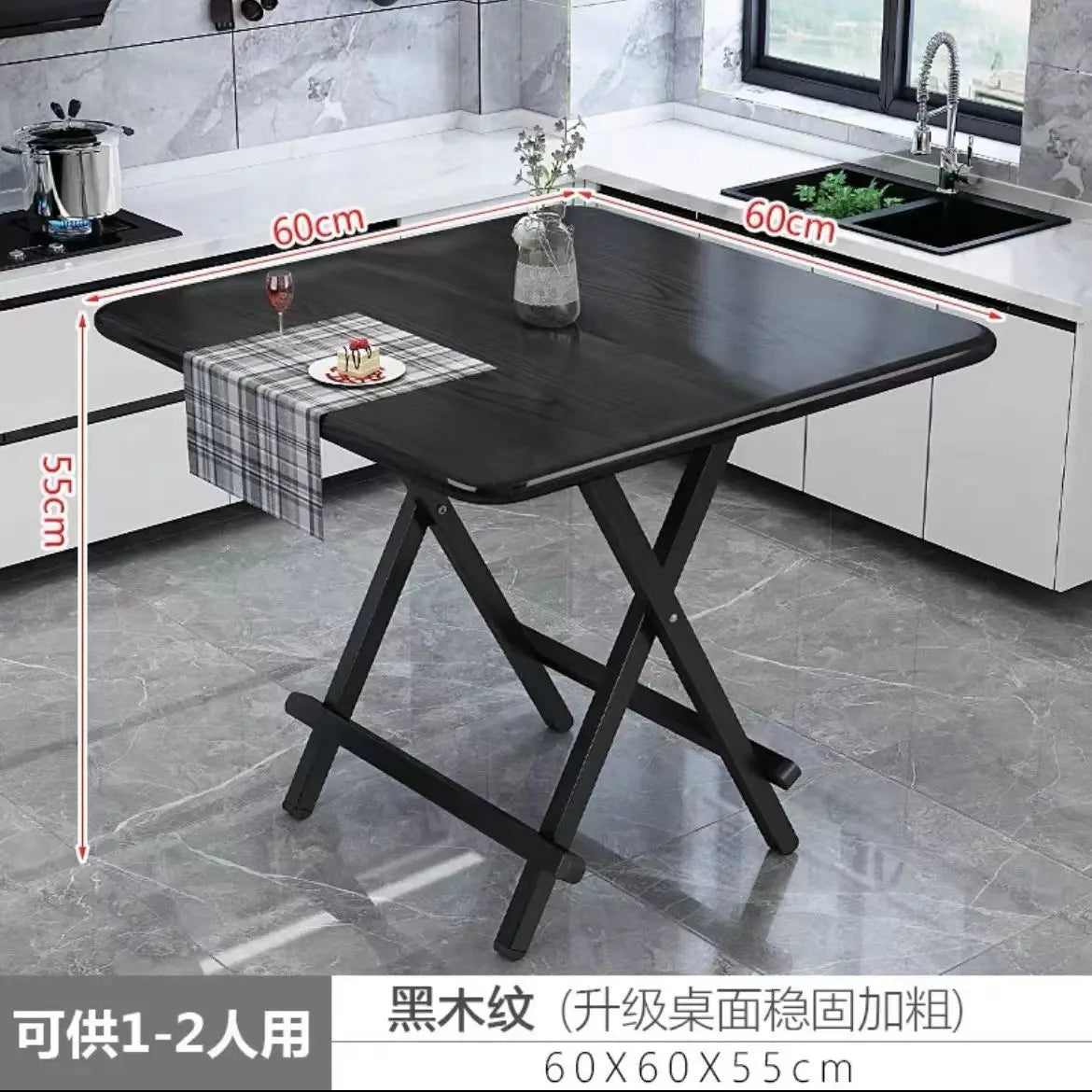 Installation-free folding table rental room dining table simple stall table dormitory study table portable table stall square