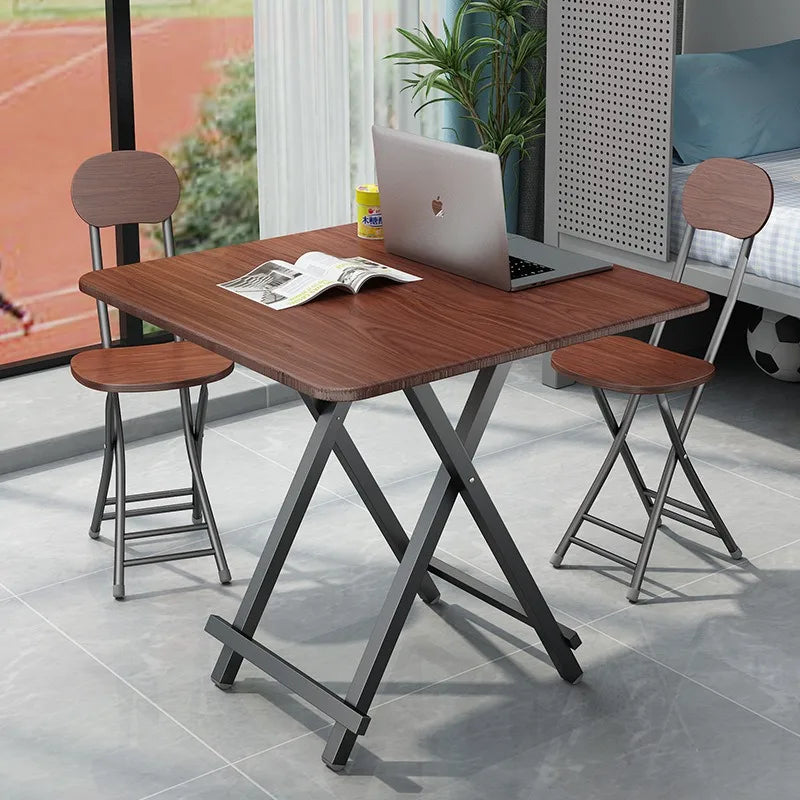 Installation-free folding table rental room dining table simple stall table dormitory study table portable table stall square