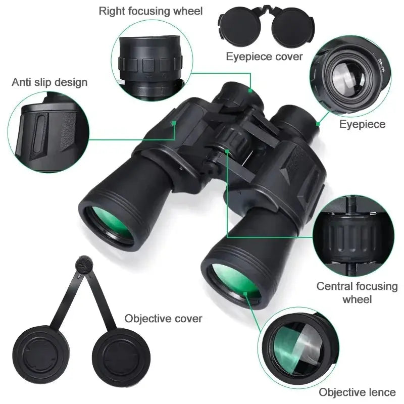 20X50 Binoculars for Adults High Powered Professional Binoculars with FMC Lens Central Focus Ideal for Bird Watching WardBoyzPROShop