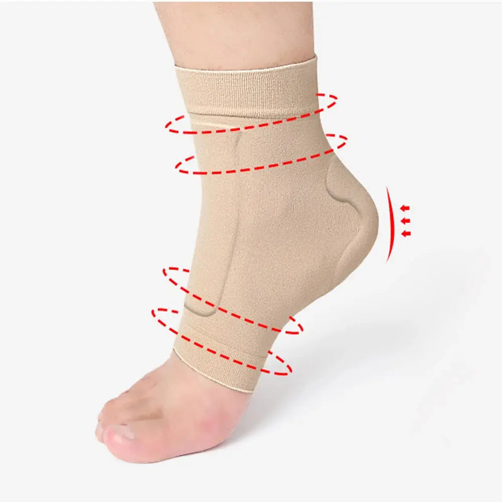 1 Pair Ankle Bone Protection Socks Malleolar Sleeves with Gel Pads for Boots, Skates, Splints, Braces, Skating Hockey Roller Ski WardBoyzPROShop