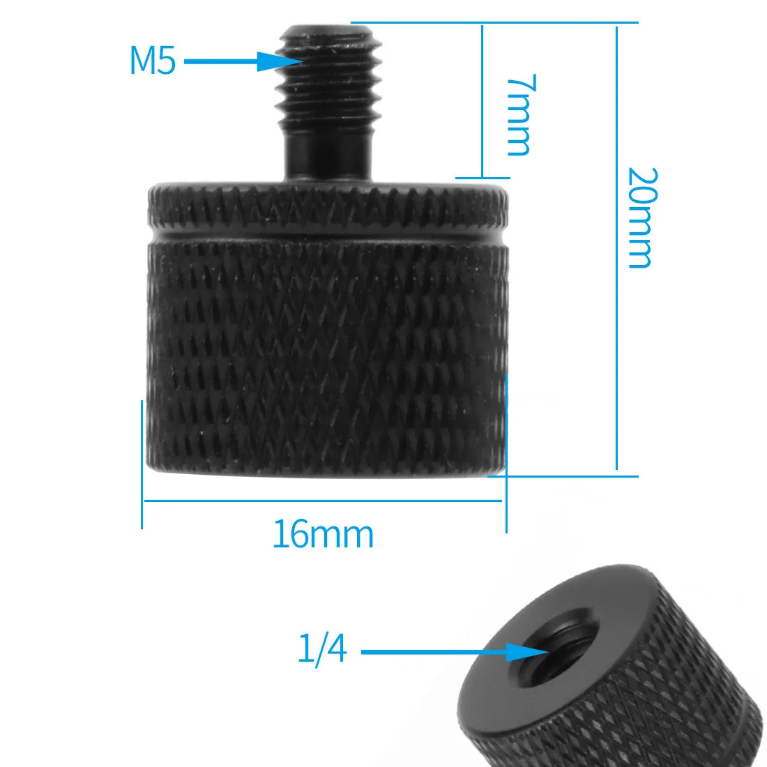 Conversion Screw 1/4 to 1/4 3/8" M4 M5 M6 M8 M10 Screw Projector Adapter DSLR Camera Tripod Ballhead Photography Fixing Mount