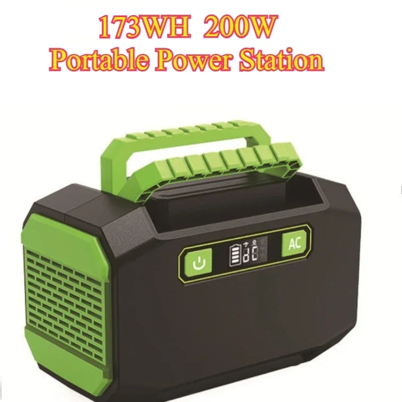 200W 145Wh/173Wh Portable Power Station 110V/220V Solar Generator Outdoor Emergency Mobile Power Bank for Camping Power LED WardBoyzPROShop
