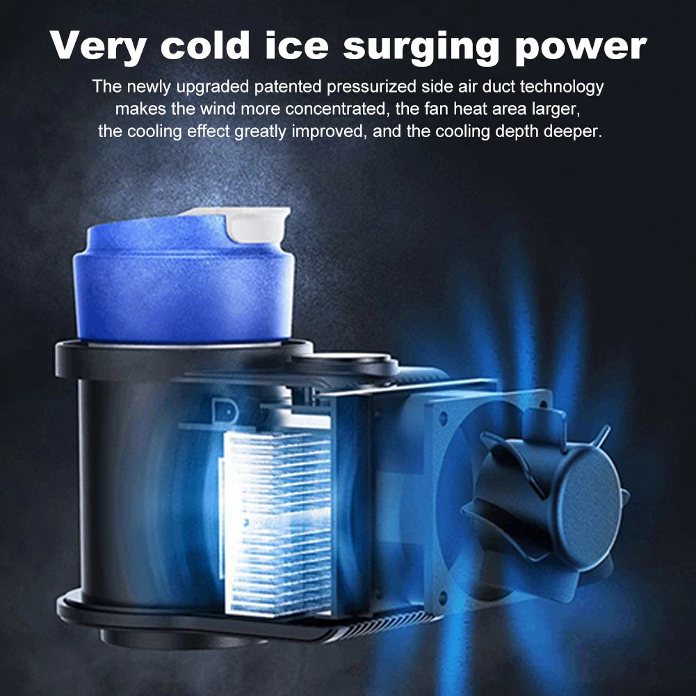Smart 2 In 1 12V Car Cup Cooler Warmer with Temperature Display Mini Auto Refrigerator Drinks Cooling Heating Mug for Outdoor Tr WardBoyzPROShop