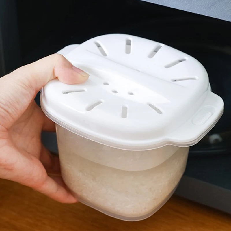 Microwave Oven Rice Cooker Multifunctional Steamer Soup Cooking Bento Lunch Box