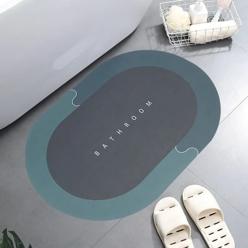 Bath Mat Super Absorbent Non Slip Bath Bathroom Rug Quick Drying Bath Shower Rug     Kitchen Entrance Door Mats Home Floor Mat
