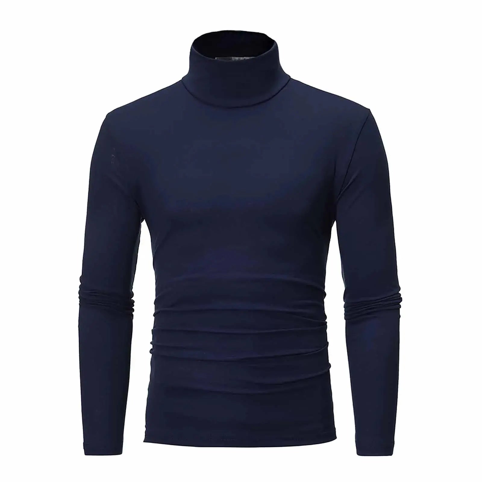 New Men's handsome half turtleneck bottom shirt,  gentle and comfortable, suitable for autumn, winter, senior undershirt WardBoyzPROShop