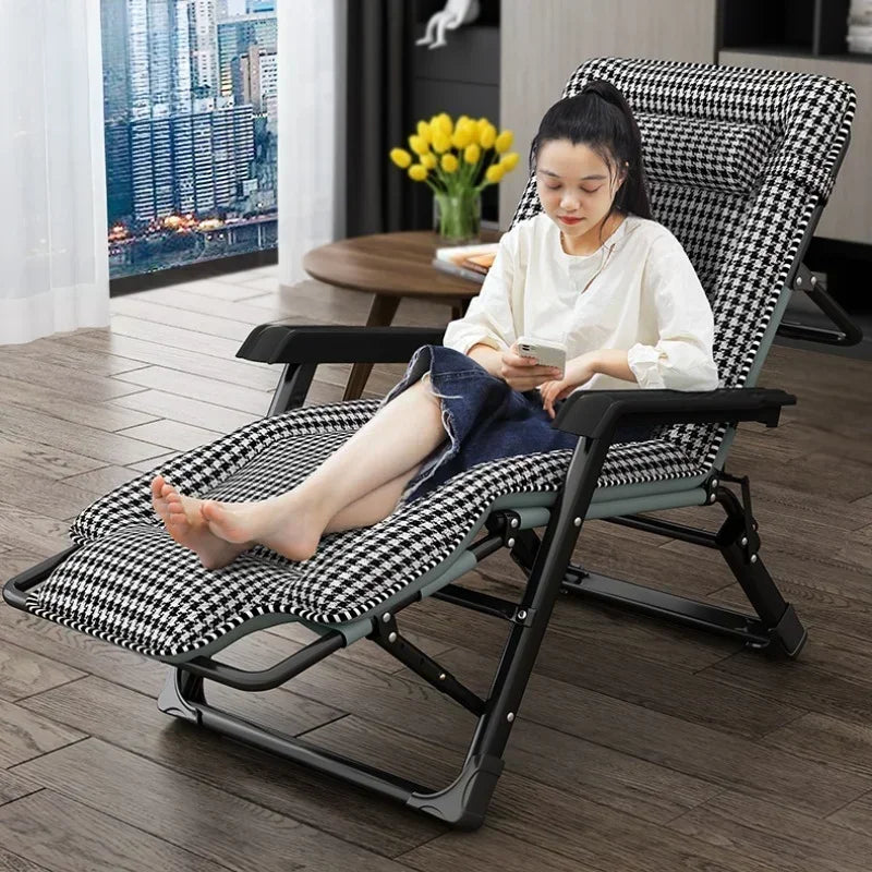 Office Beach Chaise Lounge Relaxing Folding Balcony Lazy Chaise Lounge Home Relaxation Reclinables Furniture