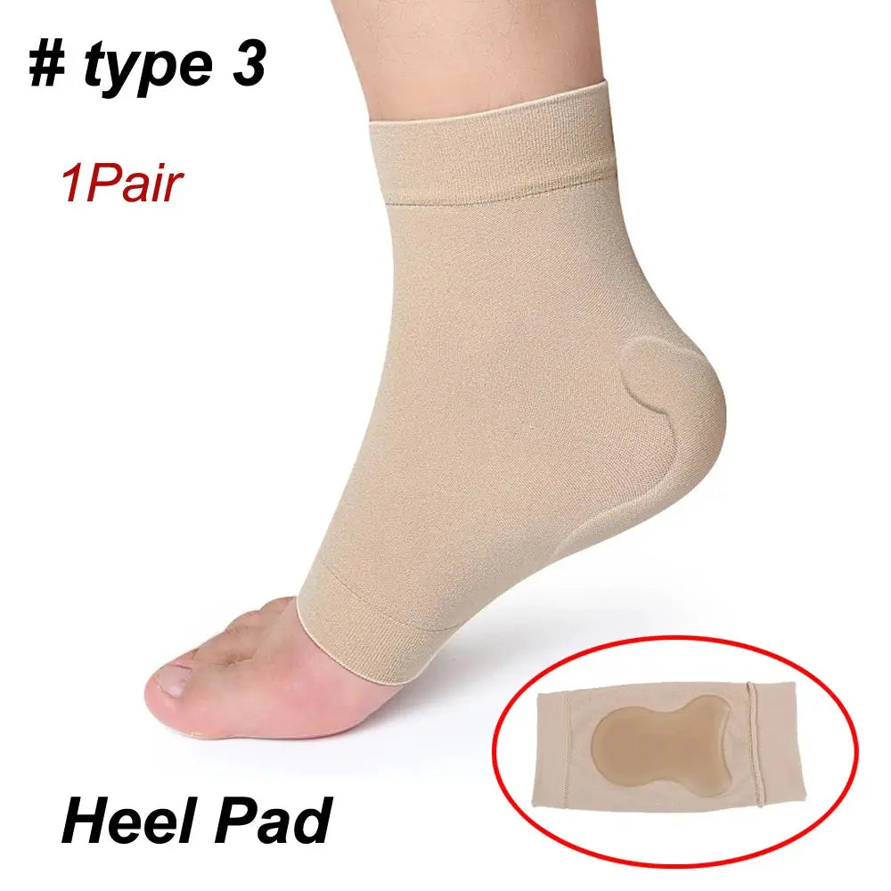 1 Pair Ankle Bone Protection Socks Malleolar Sleeves with Gel Pads for Boots, Skates, Splints, Braces, Skating Hockey Roller Ski WardBoyzPROShop
