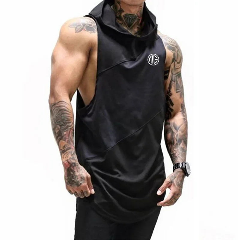 DIY Logo Bodybuilding Stringer Tank Top hooded Men Gym Clothing Fitness Mens Sleeveless Vests Cotton Singlets Muscle Tanktops WardBoyzPROShop