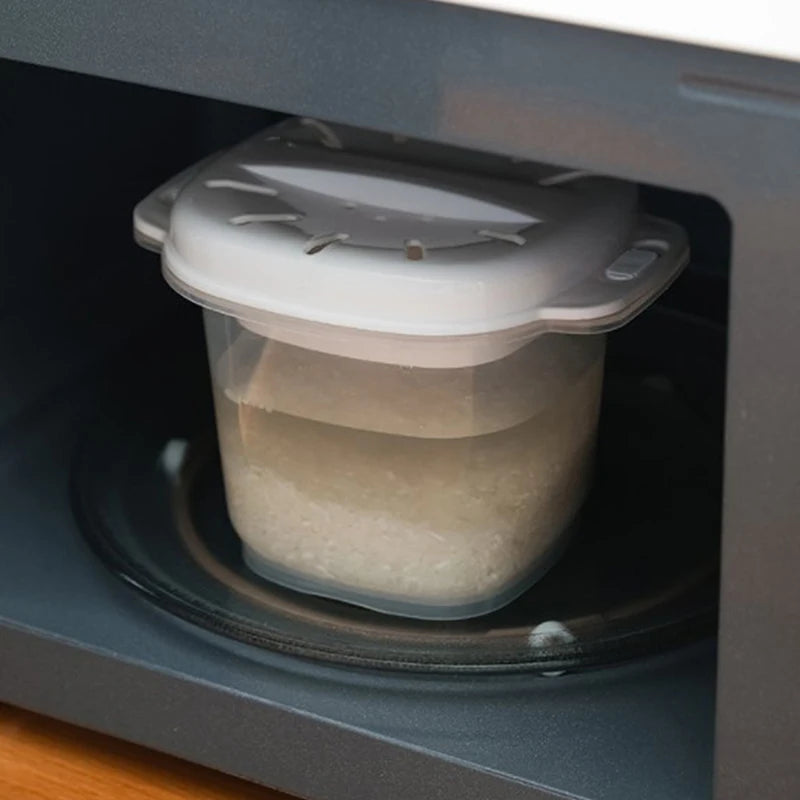Microwave Oven Rice Cooker Multifunctional Steamer Soup Cooking Bento Lunch Box