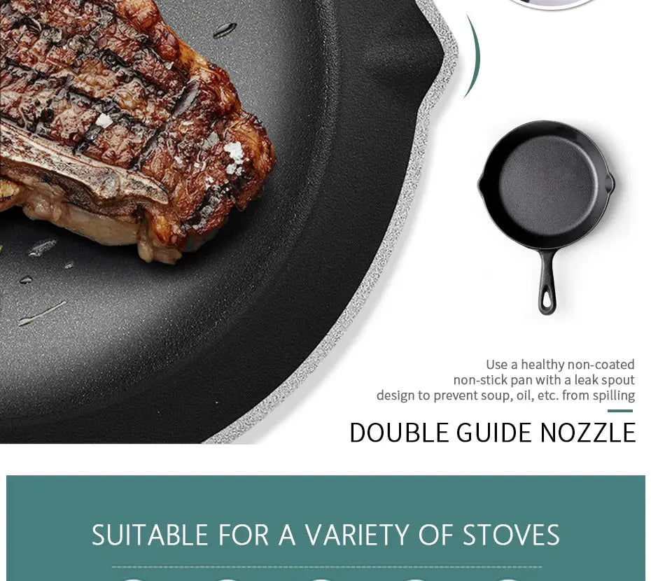 14/16/20cm Cast Iron Frying Pan,Non-stick Skillet Kitchen Fry Pot,Breakfast Pan Omelette  pancake pan,Induction Cooking Cookware WardBoyzPROShop