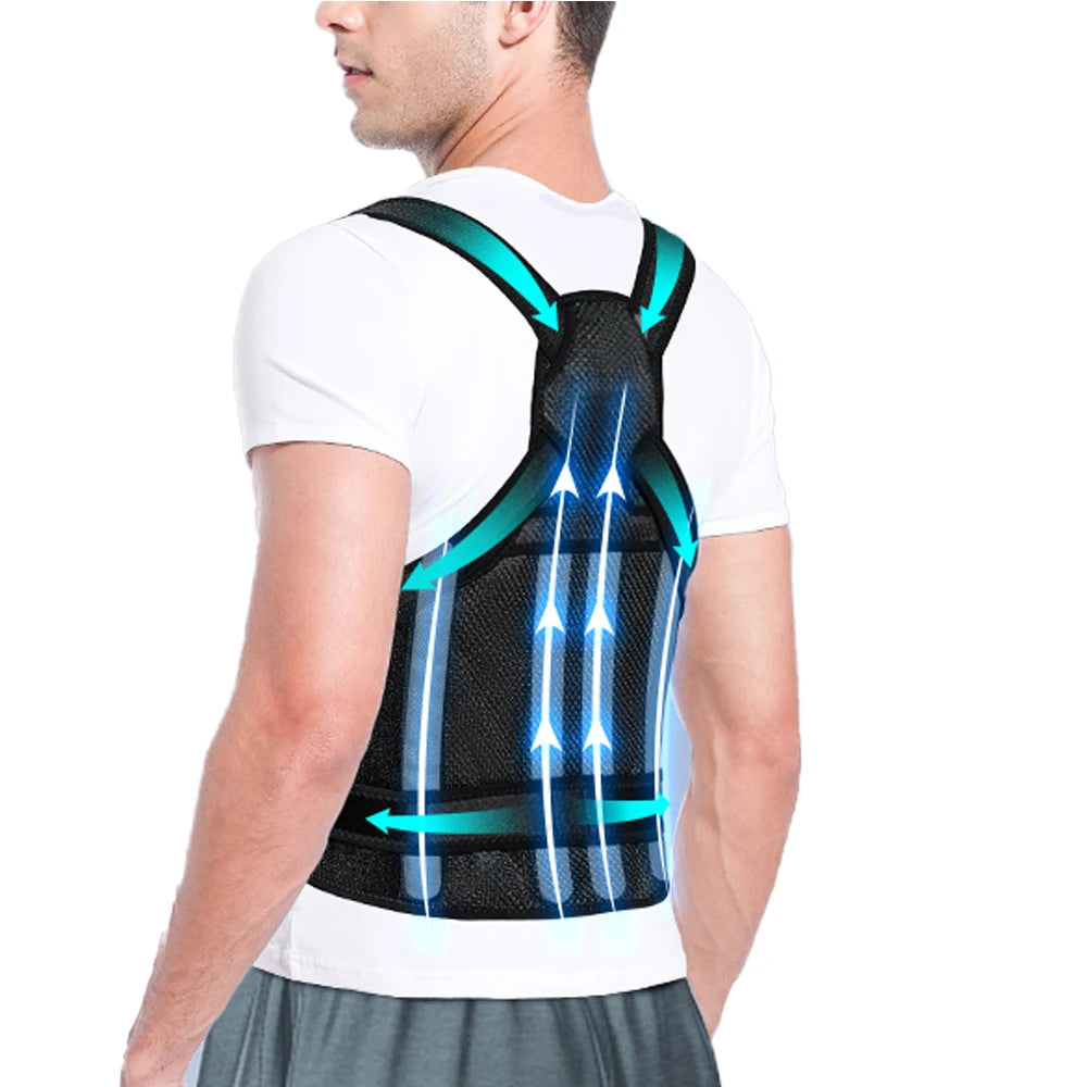 Posture Corrector-Back Brace for Men & Women- Fully Adjustable Straightener for Mid,Upper Spine Support- Neck,Shoulder, Clavicle
