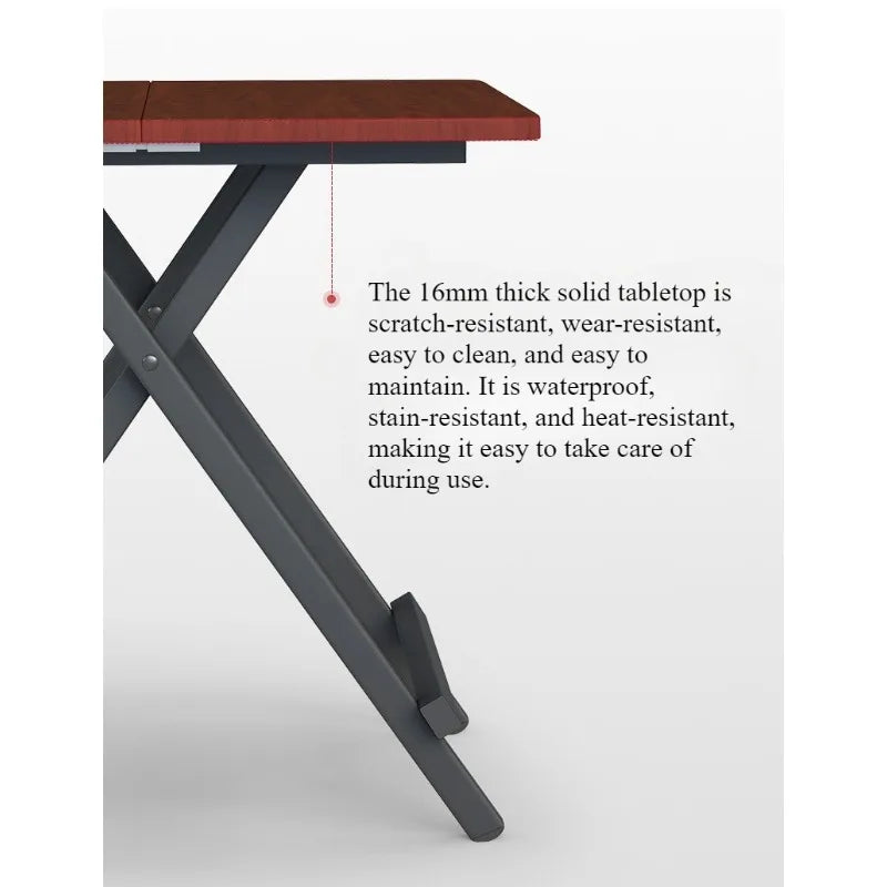 Installation-free folding table rental room dining table simple stall table dormitory study table portable table stall square