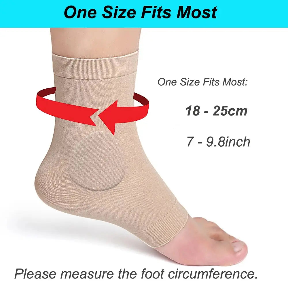 1 Pair Ankle Bone Protection Socks Malleolar Sleeves with Gel Pads for Boots, Skates, Splints, Braces, Skating Hockey Roller Ski WardBoyzPROShop