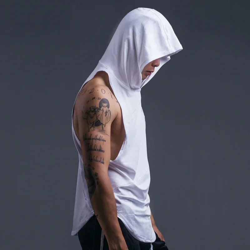 DIY Logo Bodybuilding Stringer Tank Top hooded Men Gym Clothing Fitness Mens Sleeveless Vests Cotton Singlets Muscle Tanktops WardBoyzPROShop