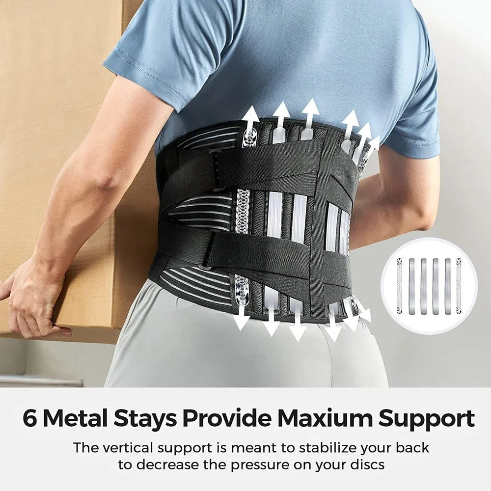 Sports Adjustable Lumbar Back Brace Anti-skid Breathable Waist Support Belt for Exercise Fitness Cycling Running Tennis Golf