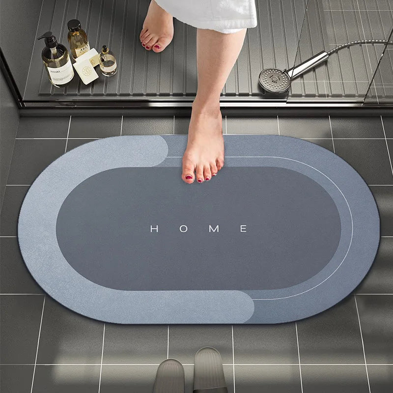 Bath Mat Super Absorbent Non Slip Bath Bathroom Rug Quick Drying Bath Shower Rug     Kitchen Entrance Door Mats Home Floor Mat