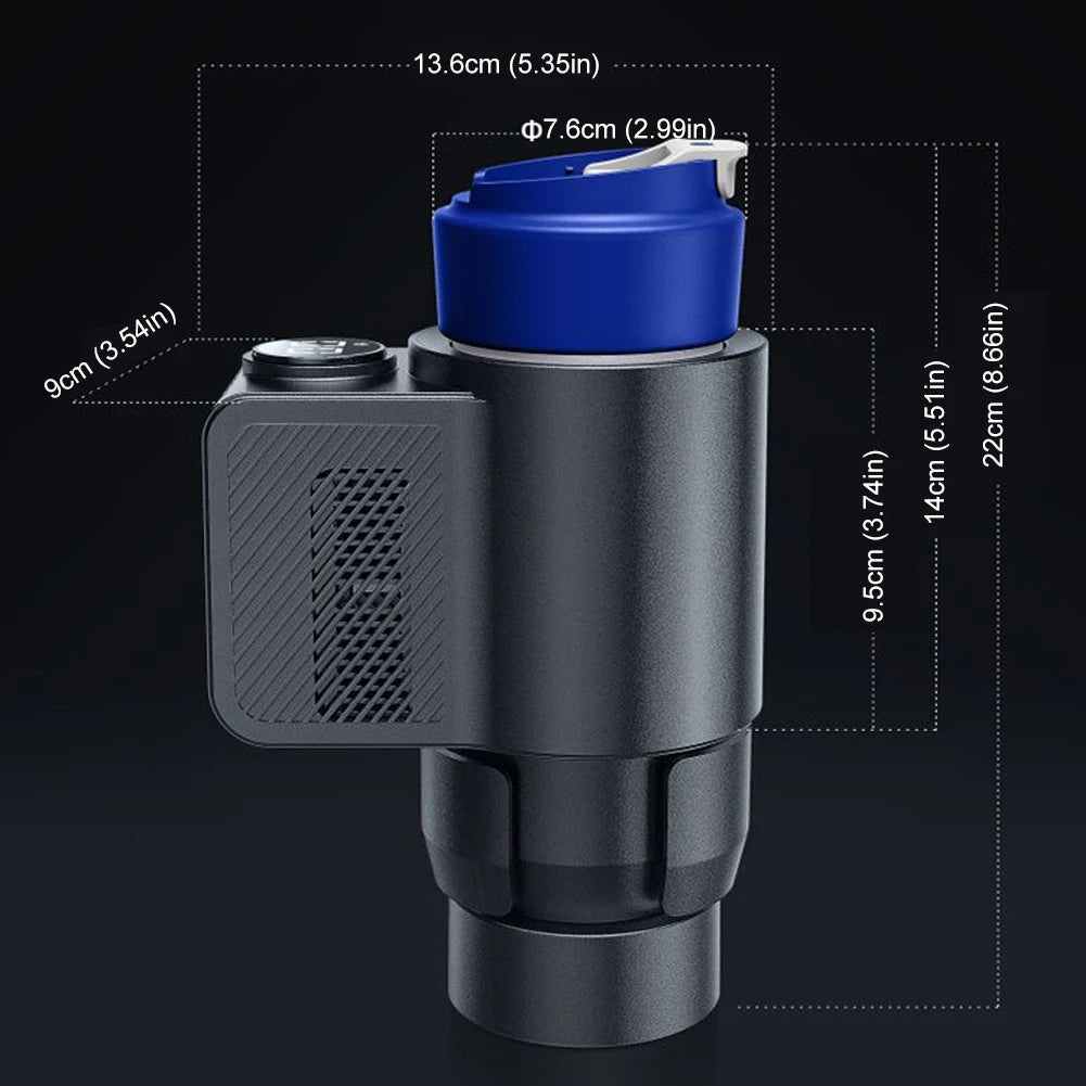 Smart 2 In 1 12V Car Cup Cooler Warmer with Temperature Display Mini Auto Refrigerator Drinks Cooling Heating Mug for Outdoor Tr WardBoyzPROShop