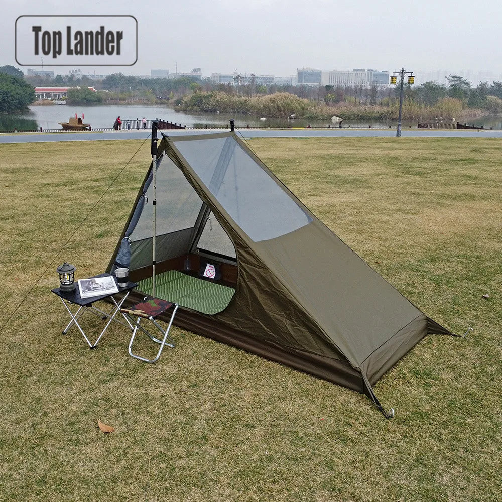 Airy Mesh Tent 1 Person Ultralight Tent Quick Setup Backpacking Shelter Breathable Mosquito Proof for Camping and Trekking WardBoyzPROShop