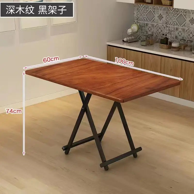 Installation-free folding table rental room dining table simple stall table dormitory study table portable table stall square
