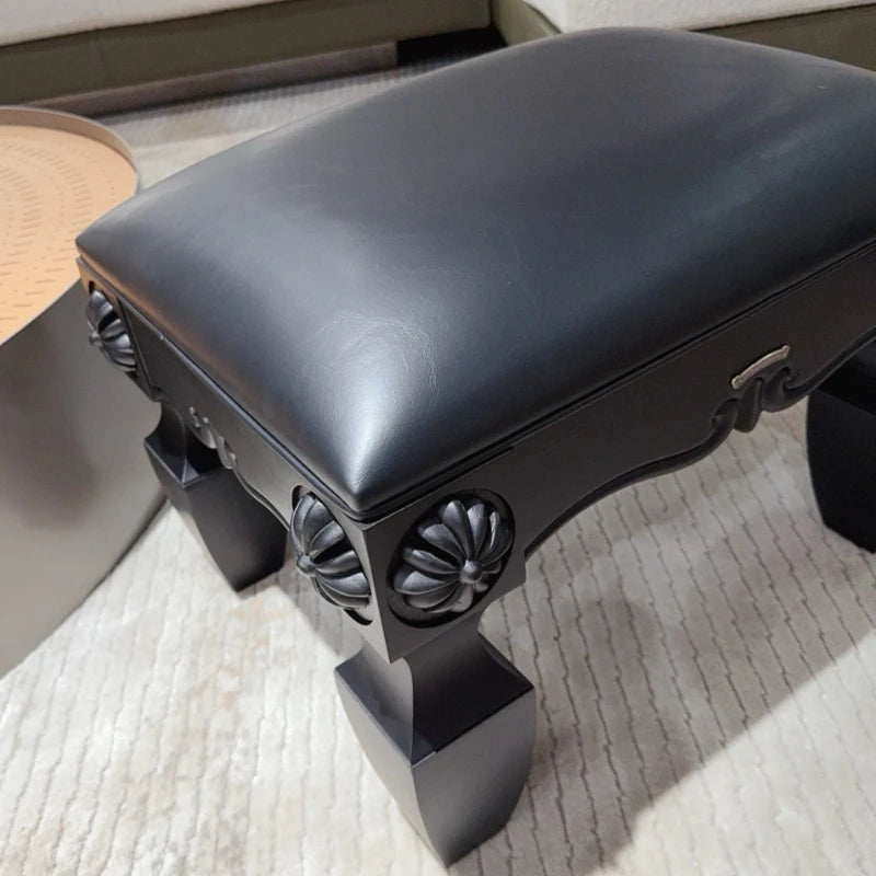 Wooden Footstool Fashion Footrest Quadrate Ottomans Multifunctional Universal Modern Design Small Creative Home Furnitures