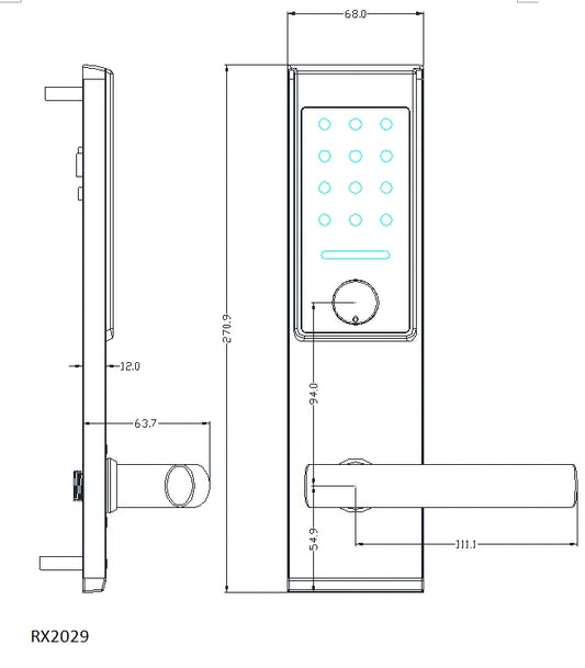 Stainless Steel Smart Door Lock TTlock Wireless Digital Electronic Lock Smart Home Wooden Door Lock