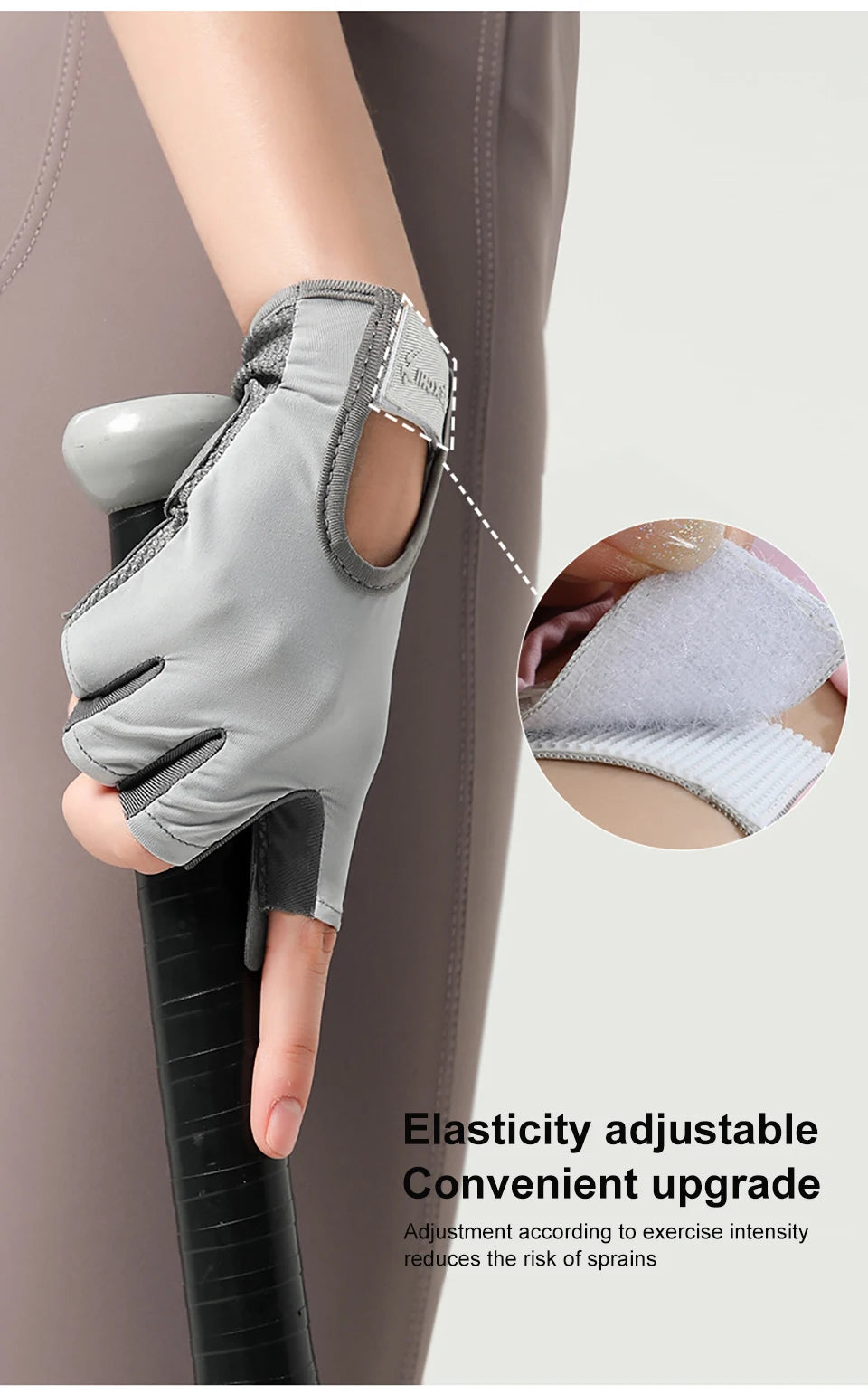 NOFOXO 1Pair Half-Finger Cycling Sports Gloves Women Breathable Anti-Slip Shock Absorbent Yoga Fitness Exercise Wear Resistant