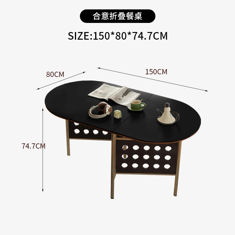 Luxury Mid Century Dining Tables Long Folding Modern Design Dining Tables Glamour French Table A Manger Pliante Furniture Home