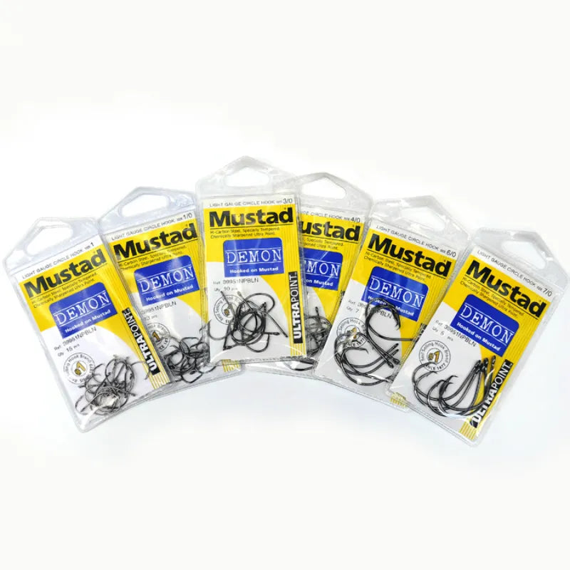 Original MUSTAD 39951 Fishing Hooks Carbon Steel Anzol Fishing Hooks Sharp Strong Rust Proof Sea Carp Anzuelos Fishhook Pesca