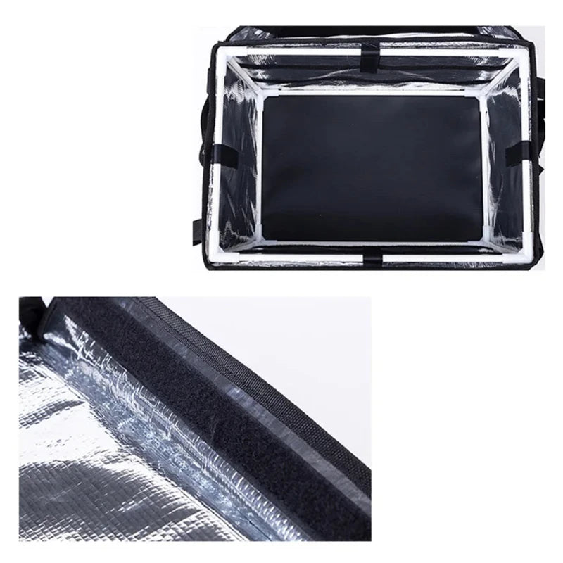 30L Extra Large Cooler Bag Car Ice Pack Insulated Thermal Lunch Pizza Fresh Food delivery Container Refrigerator WardBoyzPROShop