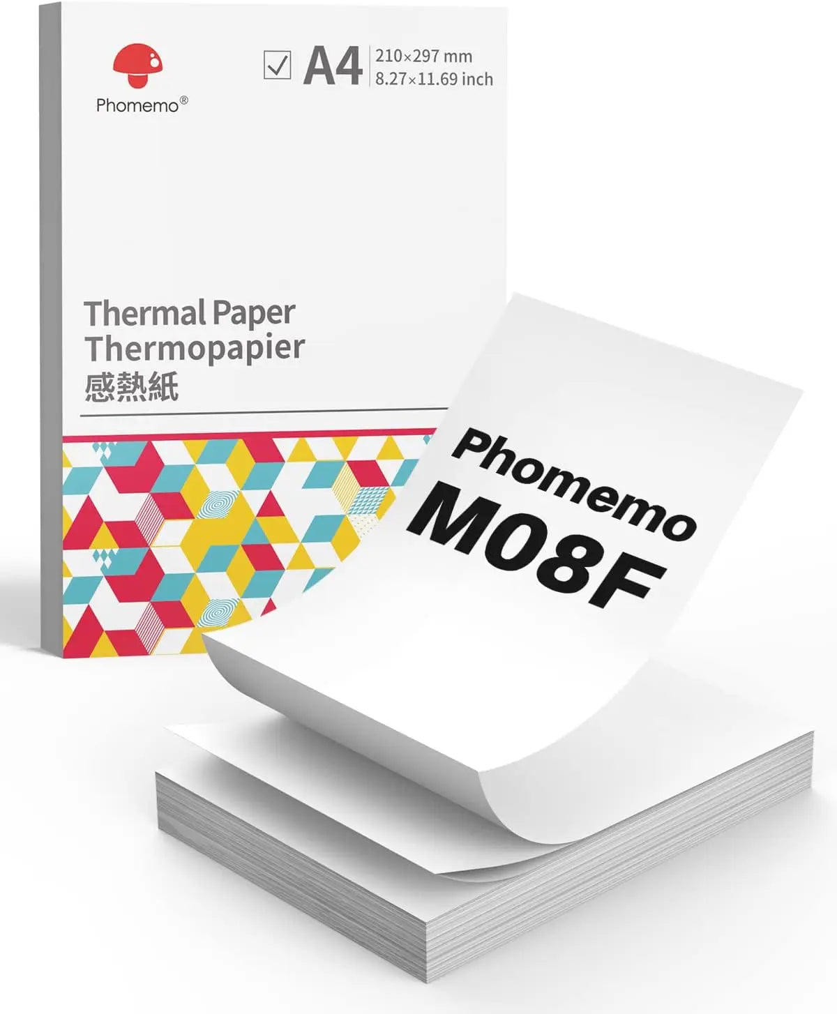 Phomemo M08F A4 Thermal Paper for M08F, PJ762/PJ763MFi, MT800/MT800Q, A4 Portable Printers, M08F Printer Paper, 8.27" x 11.69" WardBoyzPROShop